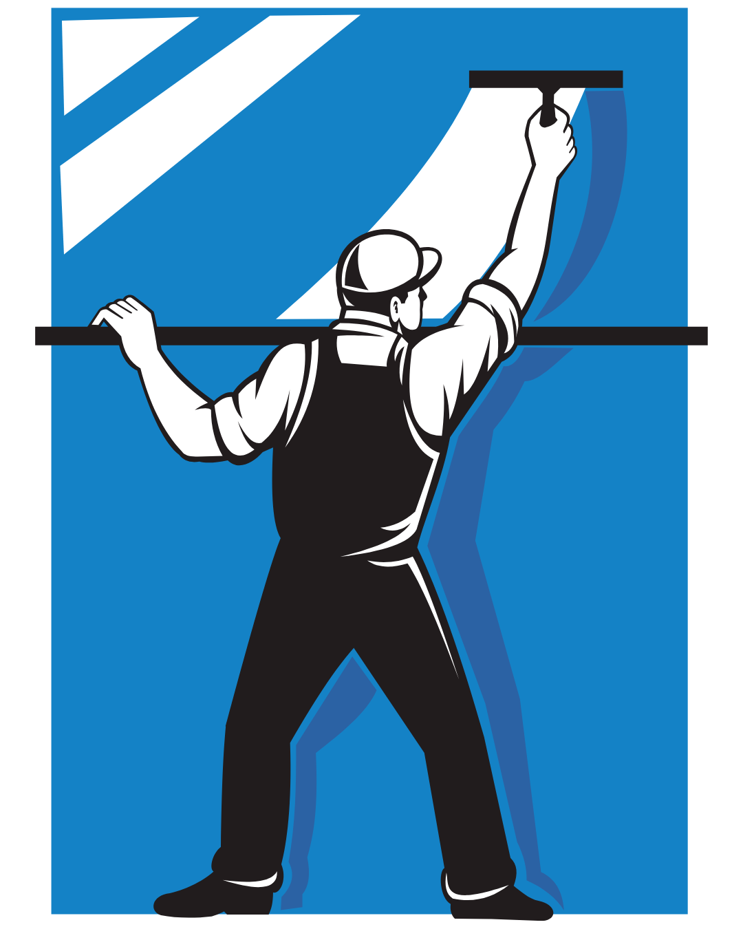 Nettoyage vitres difficile d'accès